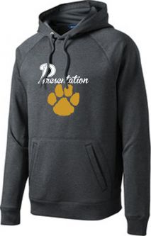 Fleece Hooded Sweatshirt, Graphite Grey